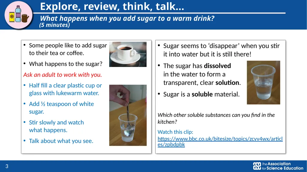 Properties and changes of materials Comparing - slide 3 of 9