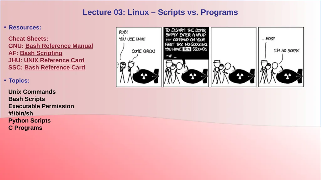 Resources: Cheat Sheets: GNU: Bash Reference - slide 1 of 2