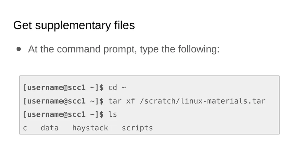 Introduction to Linux Augustine Abaris Research - slide 21 of 67
