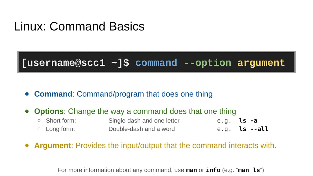 Introduction to Linux Augustine Abaris Research - slide 25 of 67