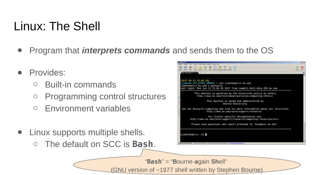 Introduction to Linux Augustine Abaris Research - slide 23 of 67