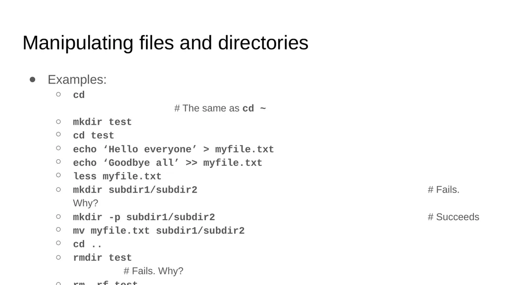 Introduction to Linux Augustine Abaris Research - slide 48 of 67
