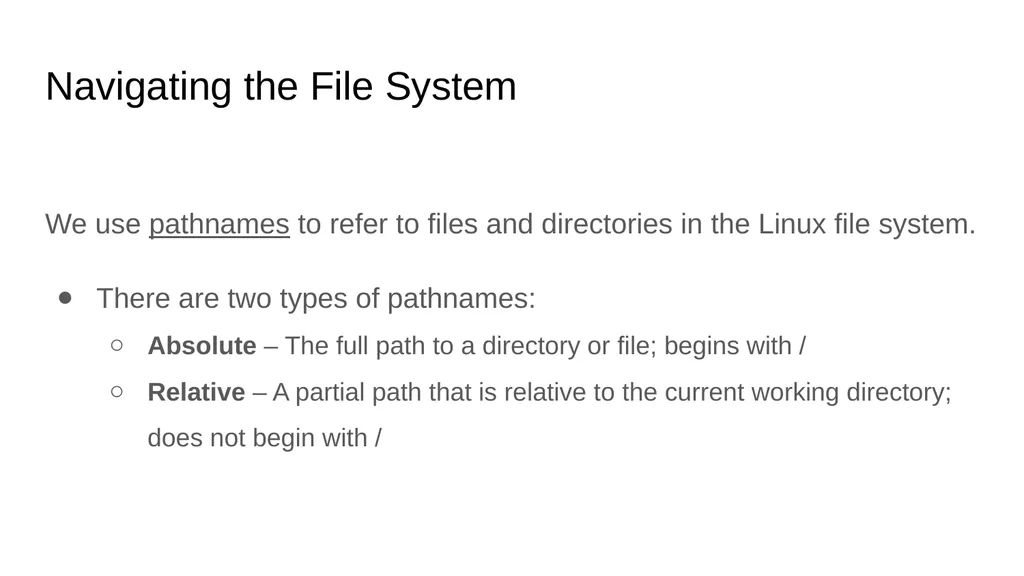 Introduction to Linux Augustine Abaris Research - slide 43 of 67