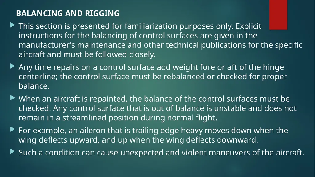 Flight controls Primary flight controls Since the - slide 56 of 74