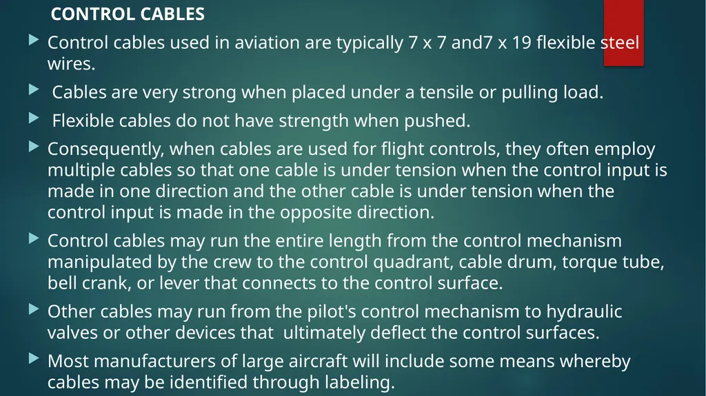 Flight controls Primary flight controls Since the - slide 24 of 74