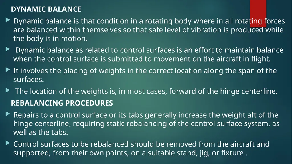Flight controls Primary flight controls Since the - slide 60 of 74