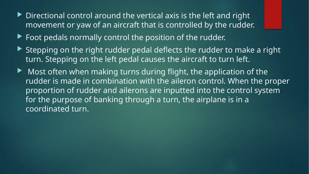 Flight controls Primary flight controls Since the - slide 4 of 74