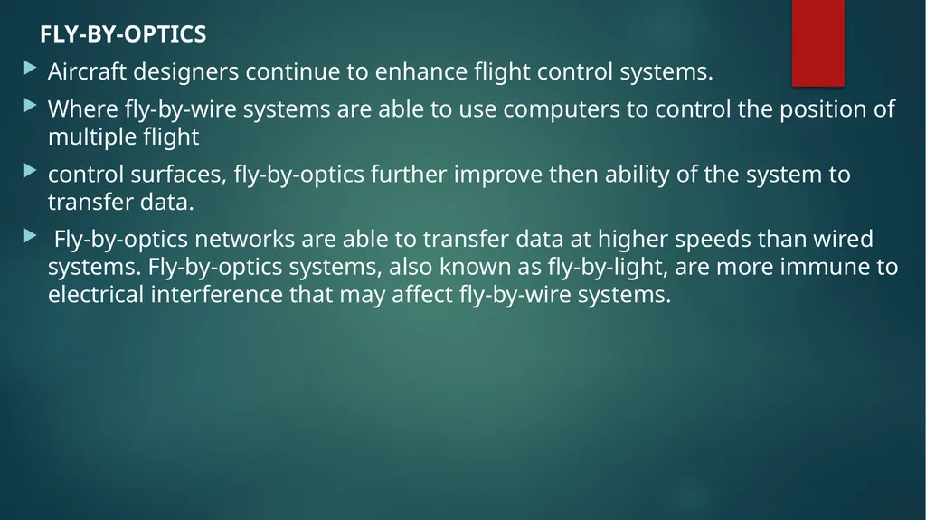 Flight controls Primary flight controls Since the - slide 45 of 74
