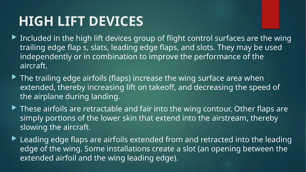 Flight controls Primary flight controls Since the - slide 16 of 74