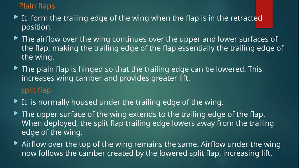 Flight controls Primary flight controls Since the - slide 18 of 74