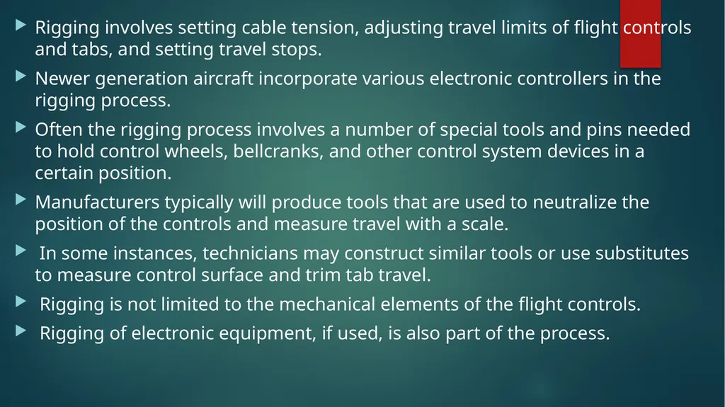 Flight controls Primary flight controls Since the - slide 68 of 74