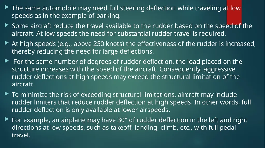 Flight controls Primary flight controls Since the - slide 53 of 74