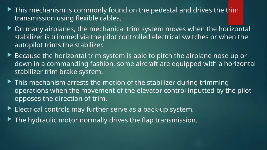 Flight controls Primary flight controls Since the - slide 37 of 74