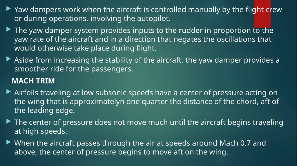 Flight controls Primary flight controls Since the - slide 49 of 74