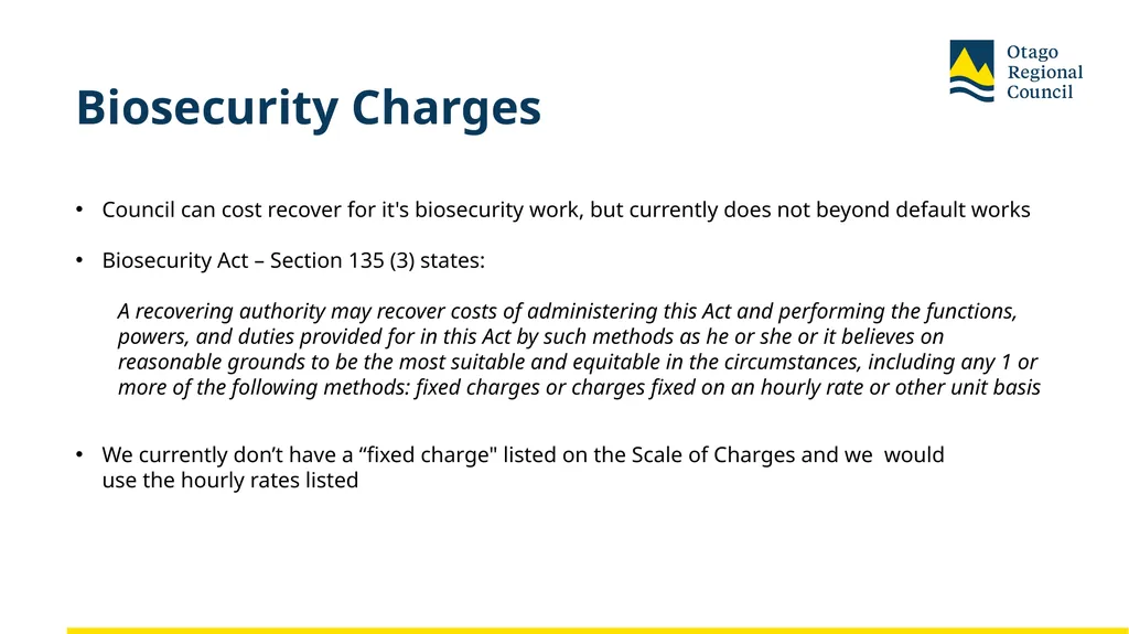 Developing the LTP 2027-37 Fees and Charges: - slide 41 of 44