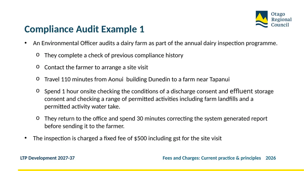 Developing the LTP 2027-37 Fees and Charges: - slide 34 of 44