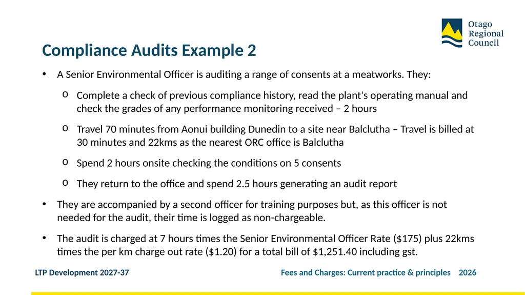 Developing the LTP 2027-37 Fees and Charges: - slide 35 of 44