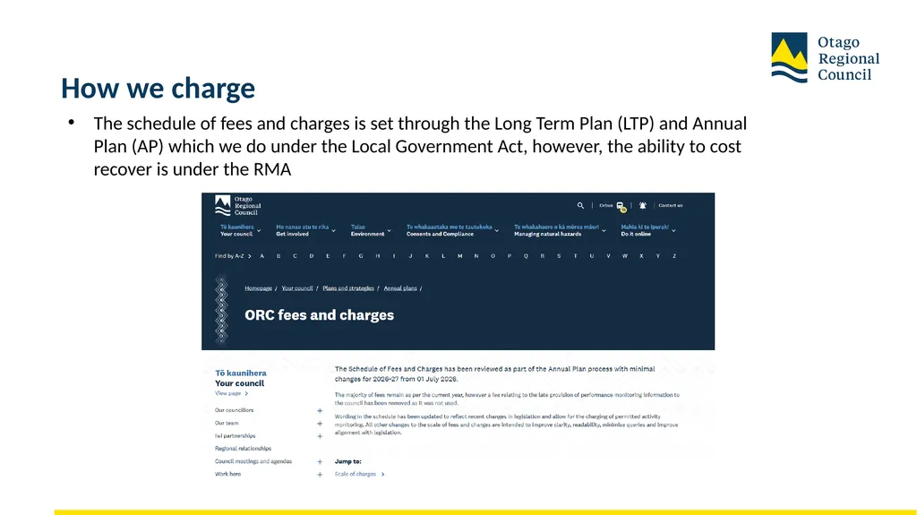 Developing the LTP 2027-37 Fees and Charges: - slide 5 of 44