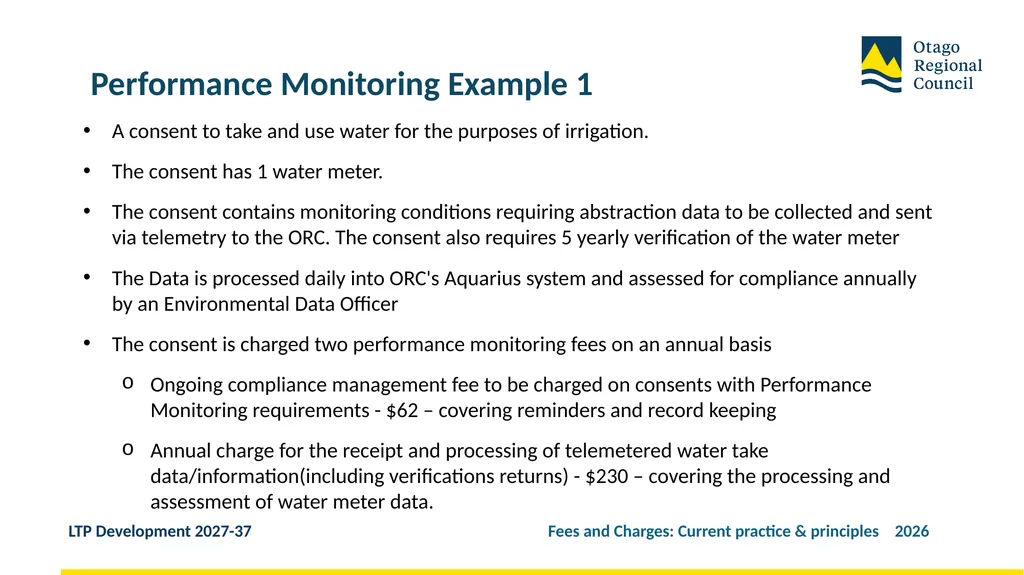 Developing the LTP 2027-37 Fees and Charges: - slide 29 of 44