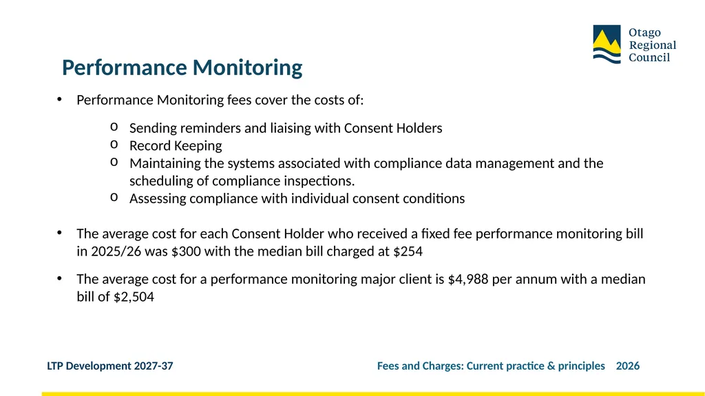 Developing the LTP 2027-37 Fees and Charges: - slide 27 of 44