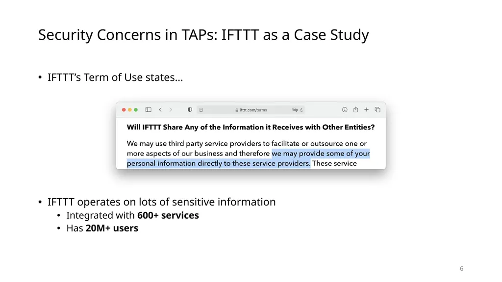 Data Privacy in Trigger-Action Systems Yunang - slide 6 of 26