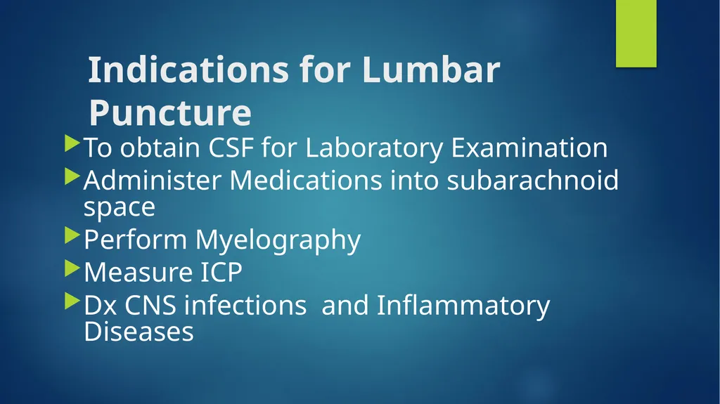 CSI 201 Skills Lab 2 Lumbar Puncture Daryl P. - slide 2 of 13