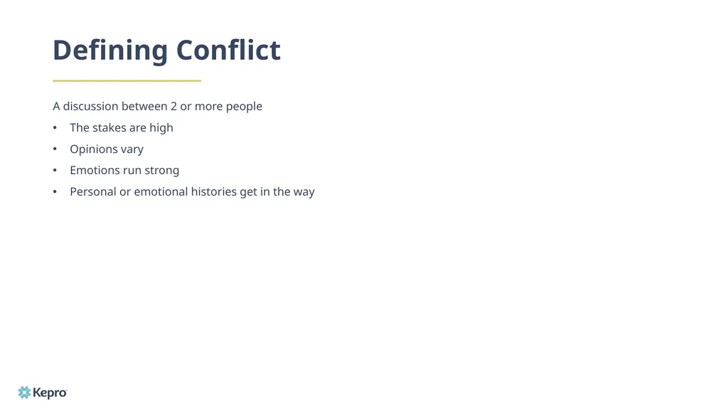 Conflict Management in the Workplace What are - slide 3 of 18