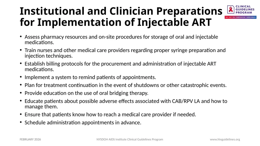 Use of Injectable CAB/RPV LA as Replacement ART - slide 19 of 22