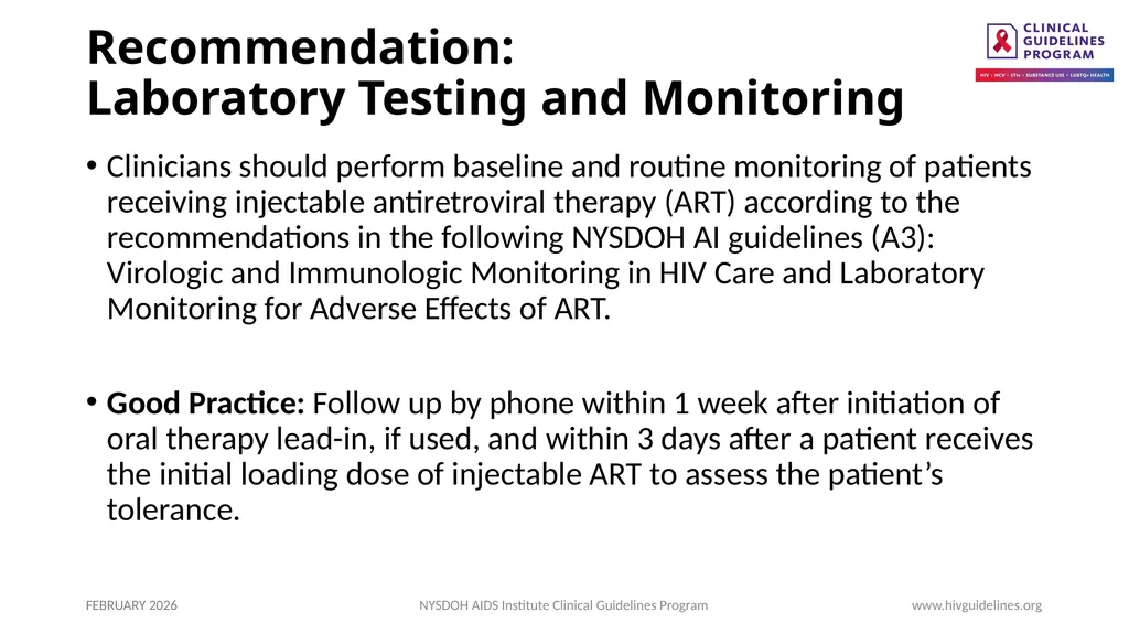 Use of Injectable CAB/RPV LA as Replacement ART - slide 18 of 22
