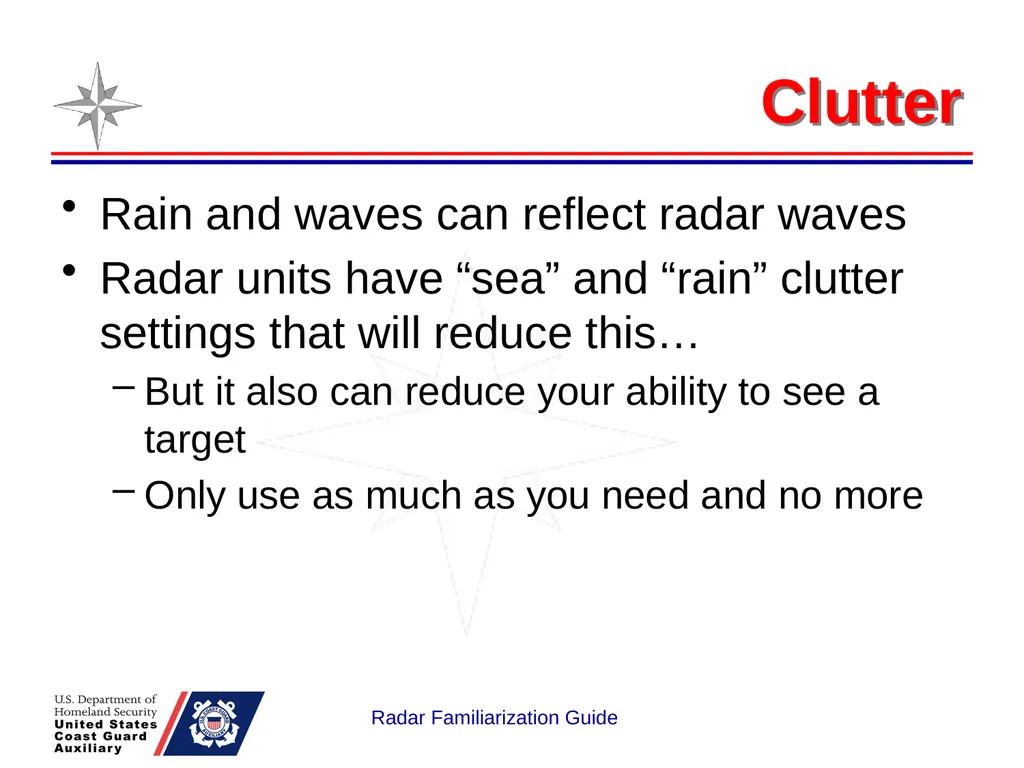RADAR Familiarization Guide National Response - slide 22 of 47
