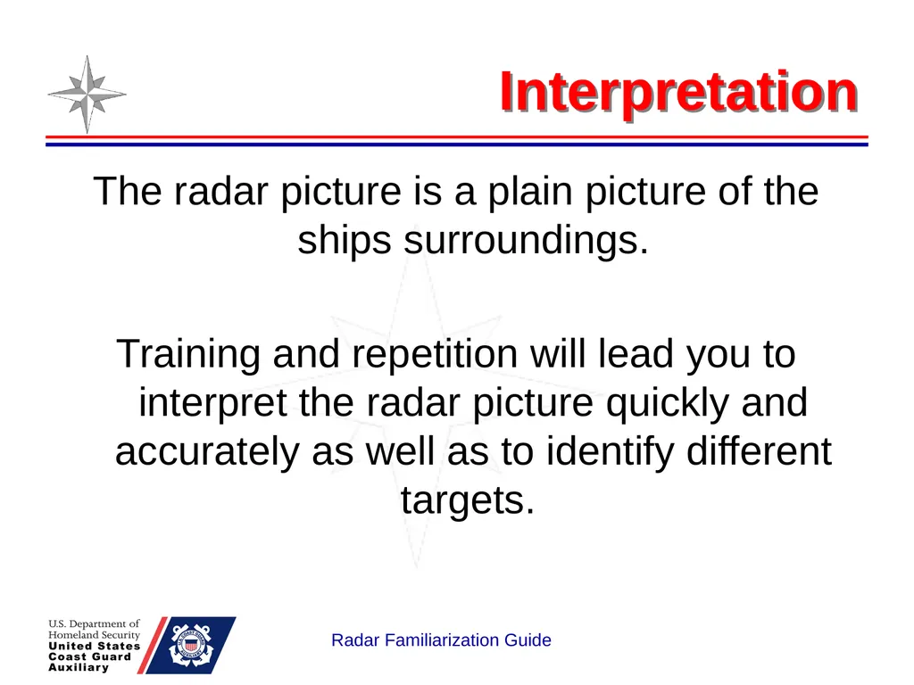 RADAR Familiarization Guide National Response - slide 14 of 47