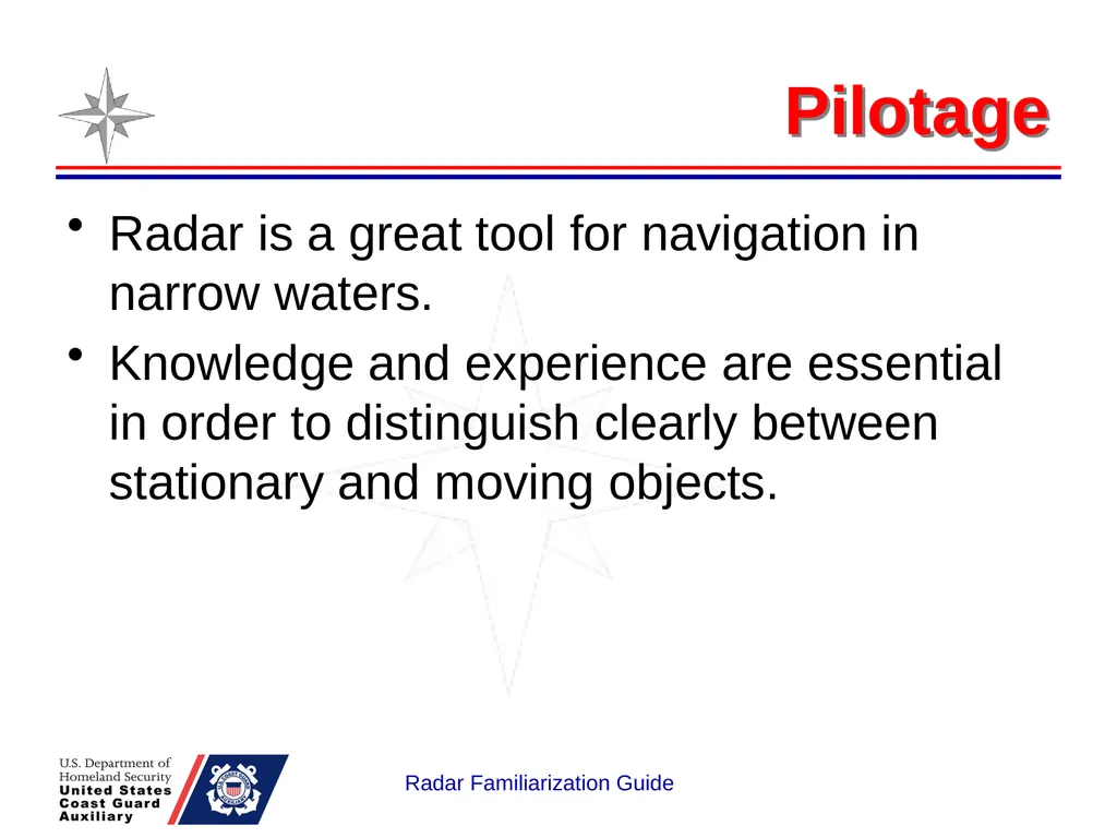 RADAR Familiarization Guide National Response - slide 21 of 47