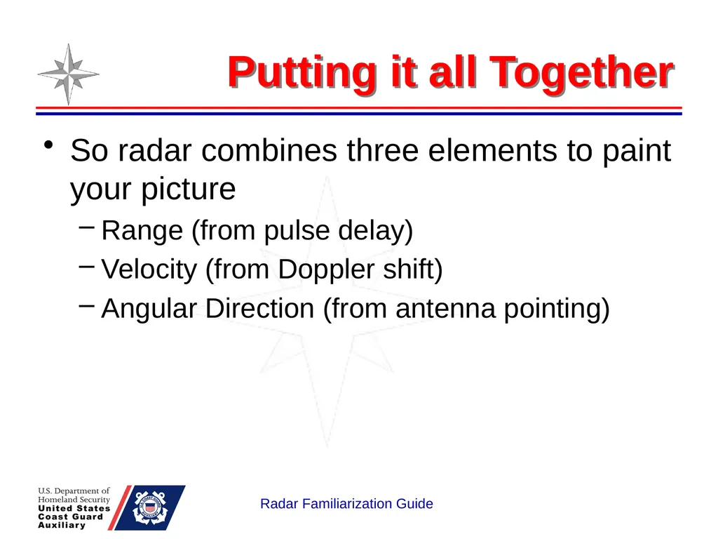 RADAR Familiarization Guide National Response - slide 12 of 47