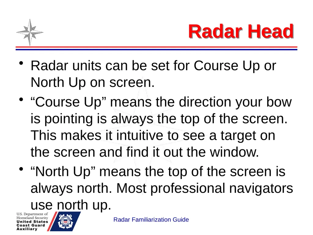 RADAR Familiarization Guide National Response - slide 37 of 47