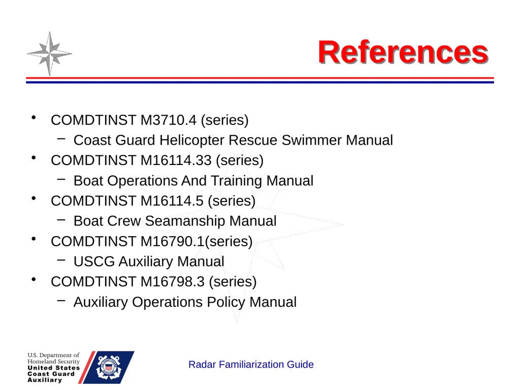 RADAR Familiarization Guide National Response - slide 46 of 47
