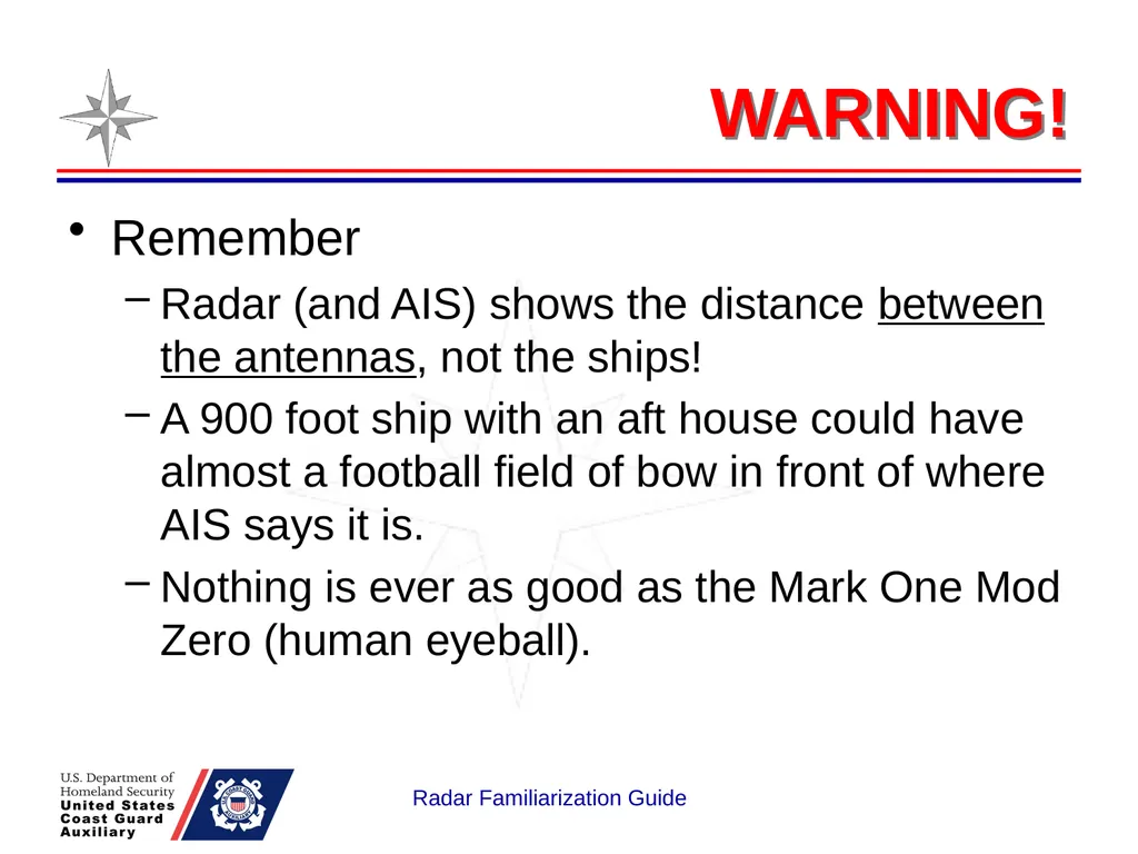 RADAR Familiarization Guide National Response - slide 44 of 47