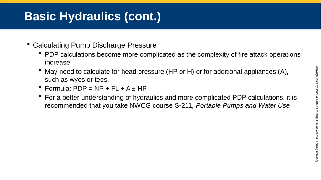 CHAPTER 12 Water Supplies and Operations Knowledge - slide 52 of 57