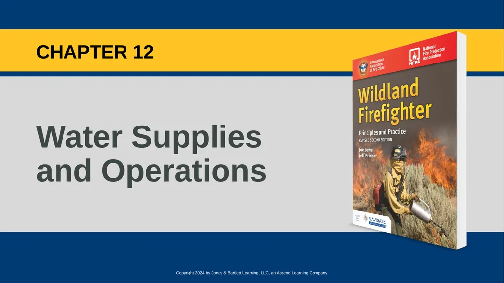 CHAPTER 12 Water Supplies and Operations Knowledge - slide 1 of 57