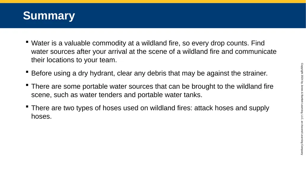 CHAPTER 12 Water Supplies and Operations Knowledge - slide 54 of 57