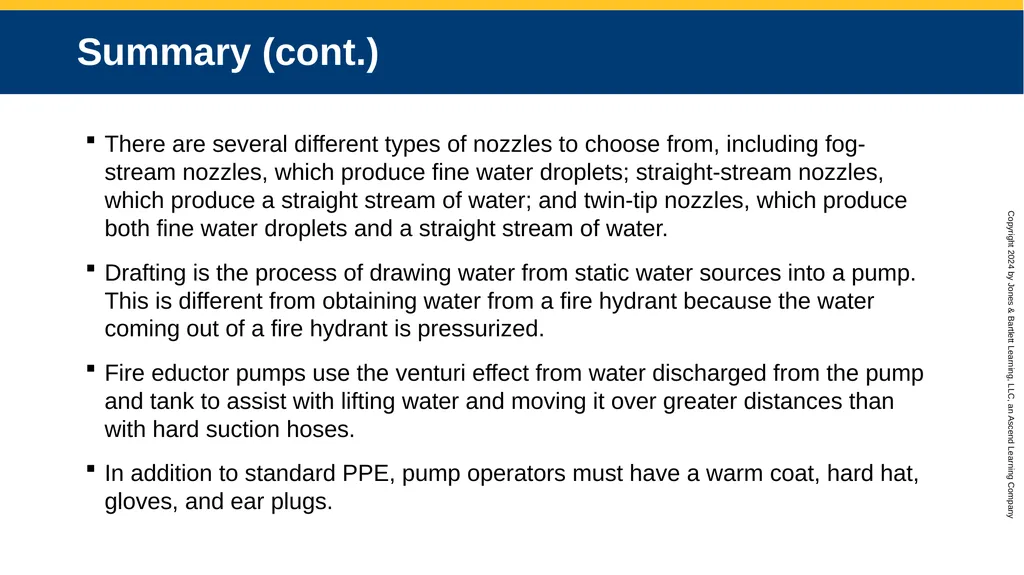 CHAPTER 12 Water Supplies and Operations Knowledge - slide 55 of 57