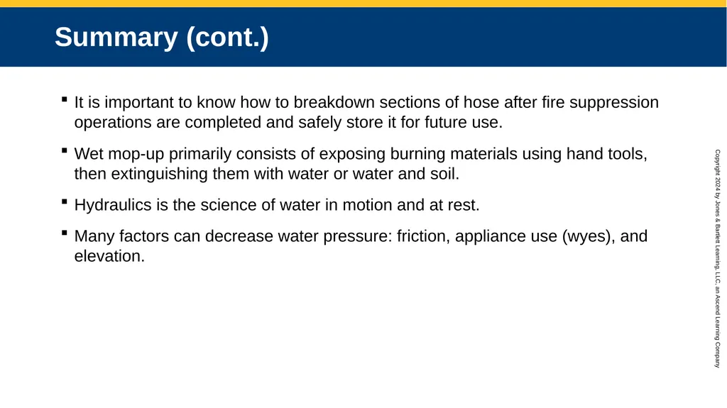 CHAPTER 12 Water Supplies and Operations Knowledge - slide 57 of 57