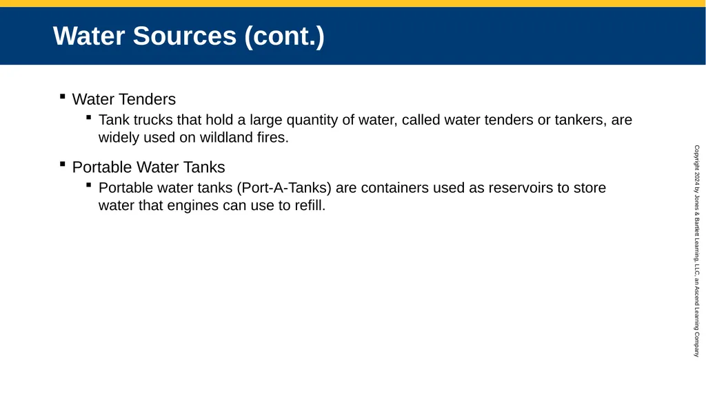 CHAPTER 12 Water Supplies and Operations Knowledge - slide 12 of 57