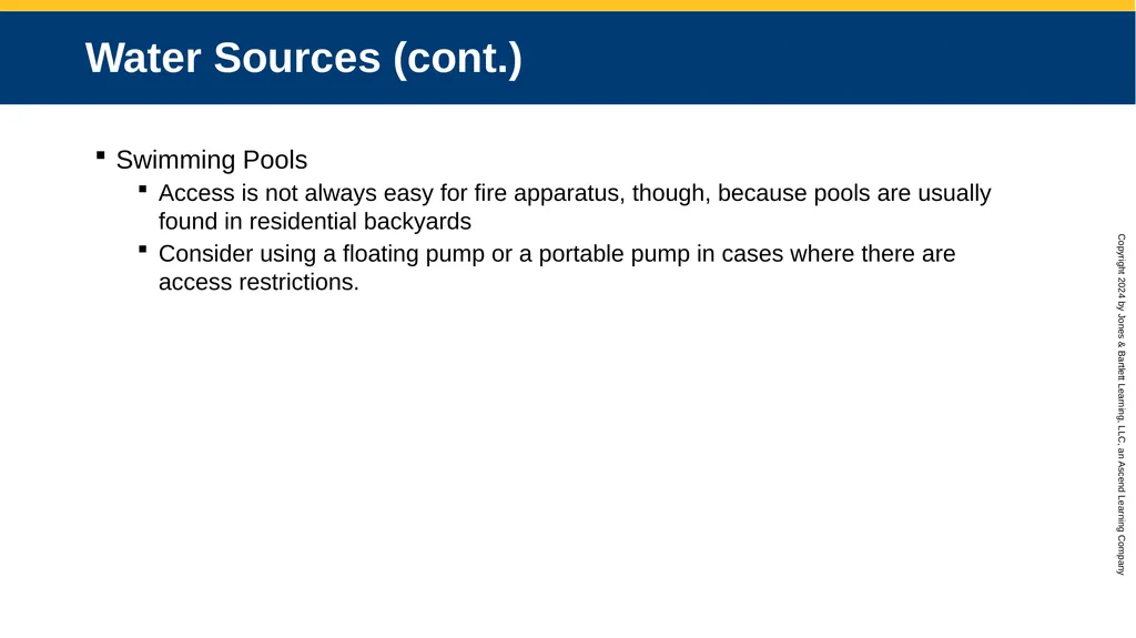 CHAPTER 12 Water Supplies and Operations Knowledge - slide 7 of 57