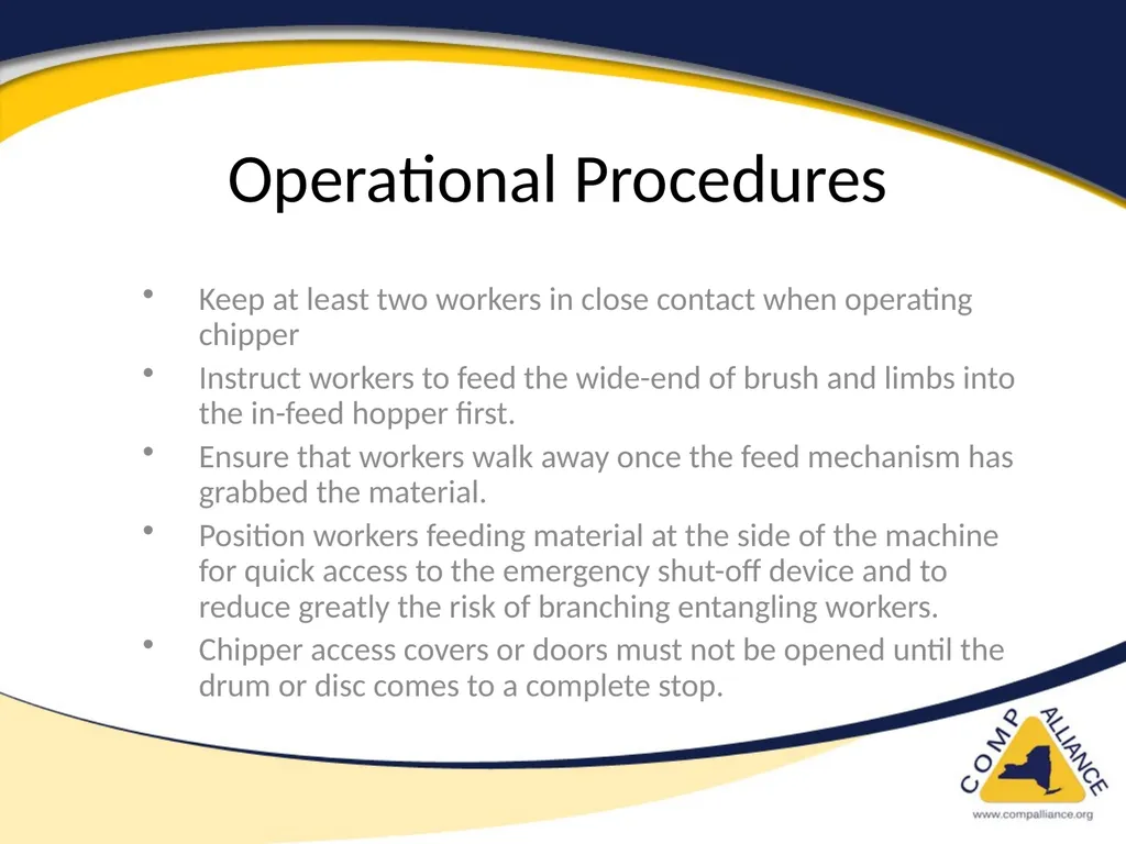 Safe Chipper Use Chipper Accidents are SEVERE! - slide 8 of 11