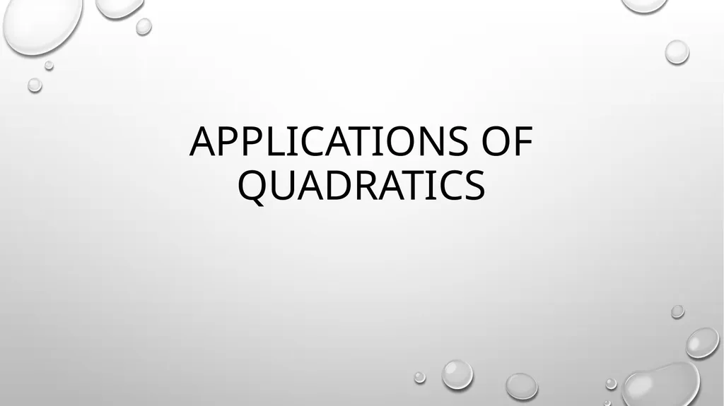 Quadratic Equations Algebra 2 Unit 3 General - slide 50 of 54