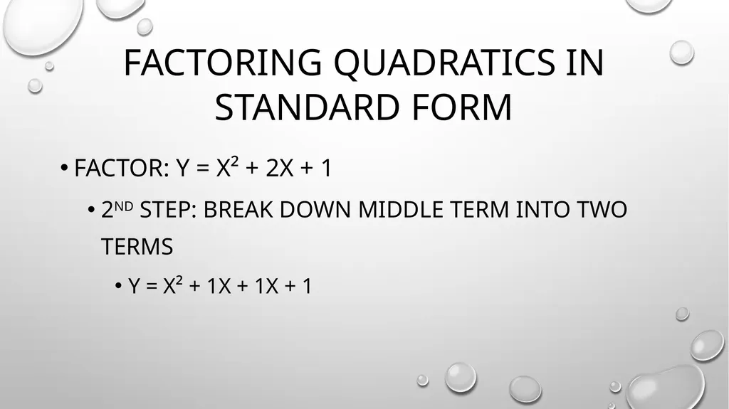 Quadratic Equations Algebra 2 Unit 3 General - slide 25 of 54