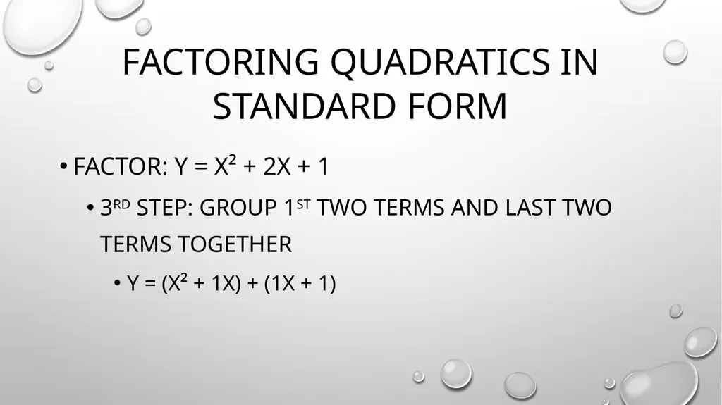 Quadratic Equations Algebra 2 Unit 3 General - slide 26 of 54