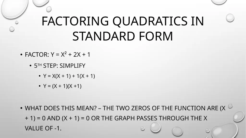 Quadratic Equations Algebra 2 Unit 3 General - slide 28 of 54