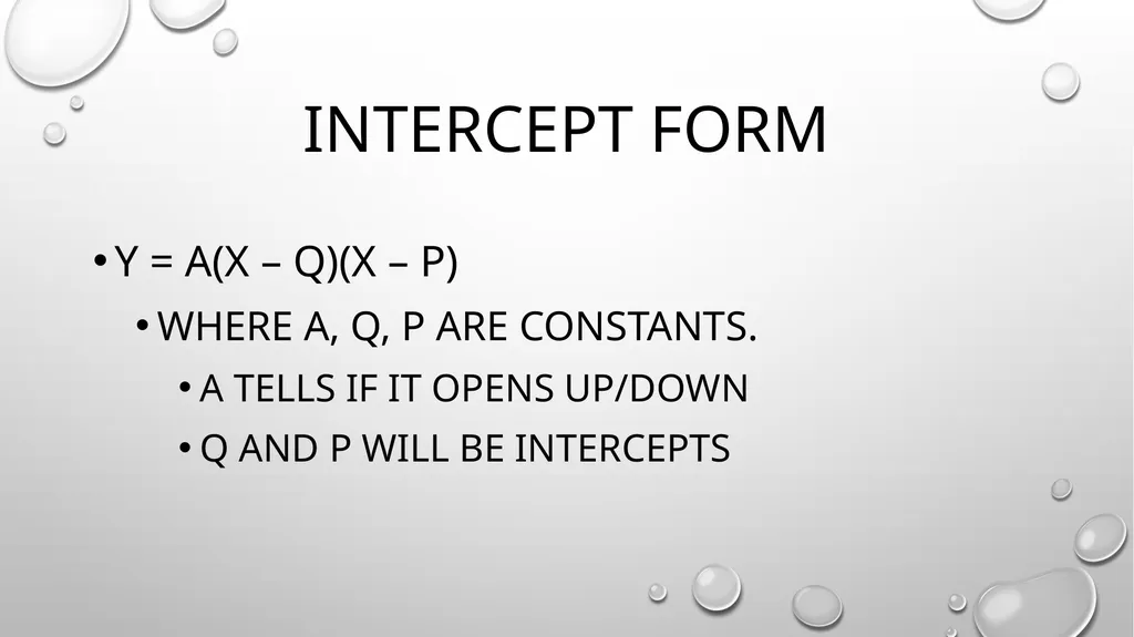 Quadratic Equations Algebra 2 Unit 3 General - slide 18 of 54