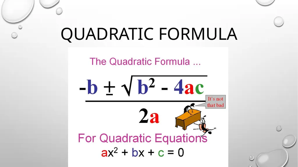 Quadratic Equations Algebra 2 Unit 3 General - slide 36 of 54